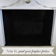 How To Paint A Fireplace Firebox Fox
