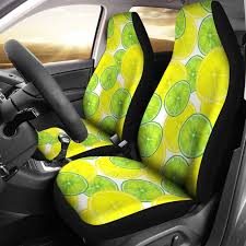 Lemon Lime Car Seat Covers Set Of 2