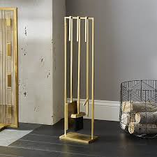 Bend Gold Standing Fireplace Tool