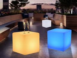 Pe Plastic Led Cube Light Rgb Garden