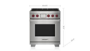 Wolf 30 Dual Fuel Range 4 Burner