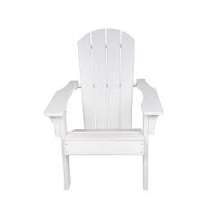 Classic White Plastic Adirondack Chair