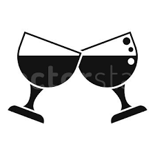 Wine Cheers Icon Simple Vector Friend