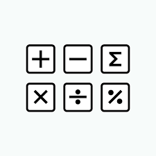 Math Icon Calculator Calculation Symbol
