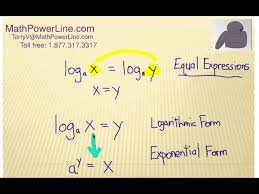 How To Solve Logarithm Equations Equal