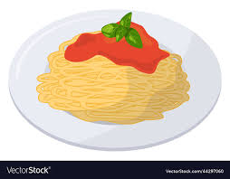 Pasta Dish Cartoon Icon Italian Food