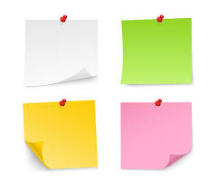 Vector Colored Sticky Notes Paper