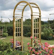 Wooden Round Top Garden Arch The
