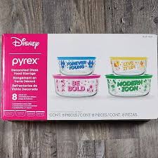 Disney Minnie Mouse Pyrex Set 4 Glass