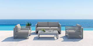 Mallorca Outdoor 3 Seater Sofa Gray