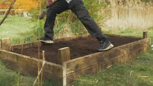 Raised Bed Gardening Stock Footage