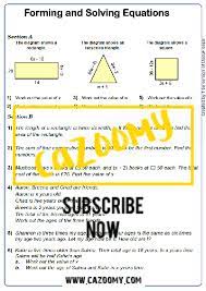 Equations Worksheets Practice