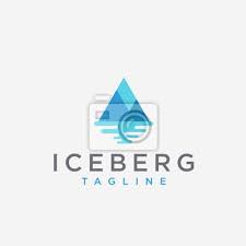 Abstract Modern Logo Icon Of Iceberg