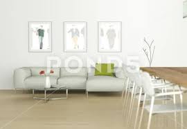 Dining Table With With White Sofa And