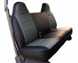 Iggee S Leather Custom Bench Front Seat