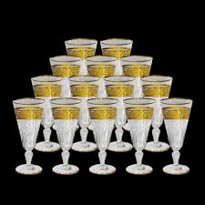 14 Baccarat Crystal Champagne Flutes