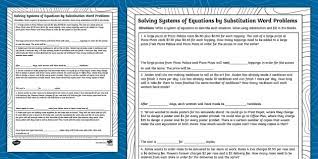 Eighth Grade Solving Systems Of