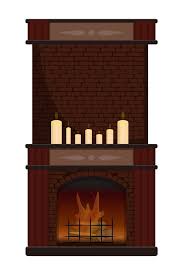 Fireplace Drawing Vector Art Icons