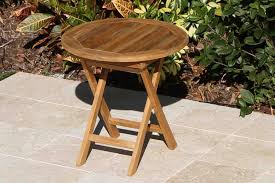 Teak Round Side Table 50cm Oceanic