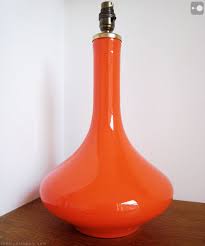 Holmegaard Retro Orange Glass Table