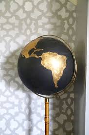Diy Gold Foil Globe Update Deko Ideen