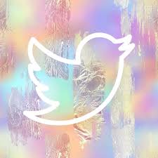 Stunning Pastel Iridescent Twitter App Icon