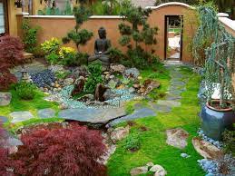 Elegant Zen Garden Retreat Backyard