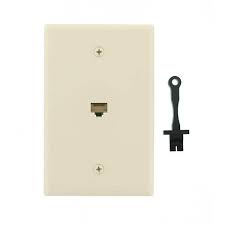 Leviton Almond 1 Gang Data Jack Wall