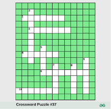 Crossword Puzzle Of The Week 37