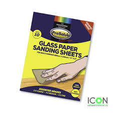 Glass Paper Sanding Sheets 25pcs 9 X