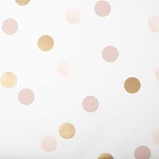 Superfresco Easy Dotty Polka Pink Gold Wallpaper Sample