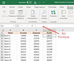 How To Hide Formulas In Excel And Only