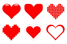 Heart Shape Icon Set Valentine Icons