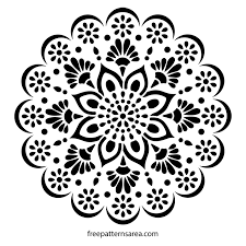 Free Mandala Stencil Vector