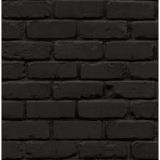 Nuwallpaper Black Amsterdam Brick Brick