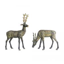 Artist Art Brass Deer Pair Small Size