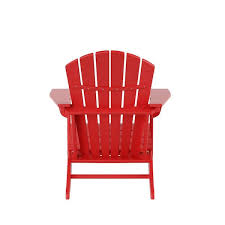 Westin Outdoor Patio Adirondack Chair Set Of 2 Red