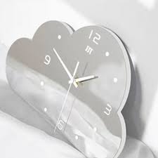 Clock Cloud Watch Acrylic Mirror