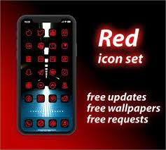 Red Ios 14 App Icons Home Screen