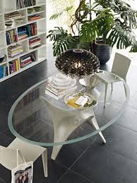 Modern Round Glass Dining Table By