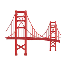 golden gate bridge vector images