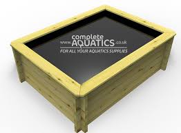 1 5m X 1 5m Square Raised Wooden Pond