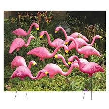 Pink Flamingo Garden Ornaments