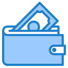 Wallet Srip Blue Icon