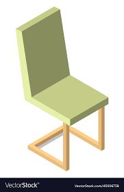 Chair Icon Isometric Seat Home