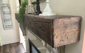 Rustic Wood Fireplace Mantel