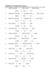 Decomposition Reactions