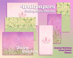 Fairy Garden Wallpaper Set Ipad Tablet