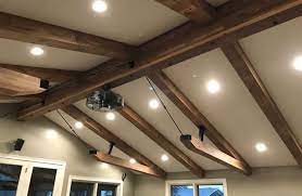 custom wood beam installation bluffton