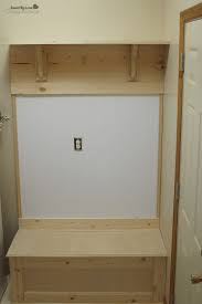 Diy Mudroom Storage Bench And Coat Rack
